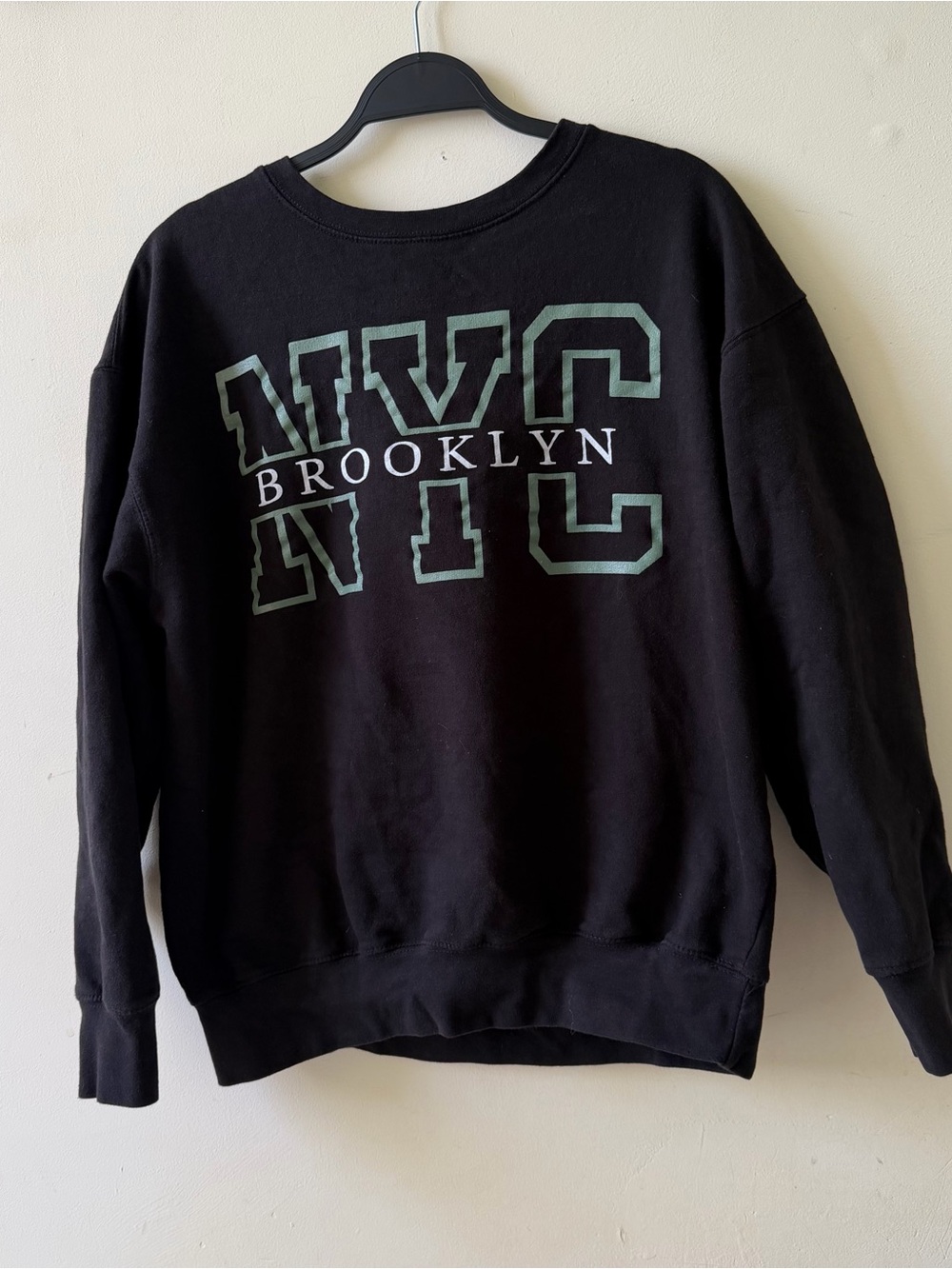 Black NYC Brooklyn Graphic Sweatshirt - Men